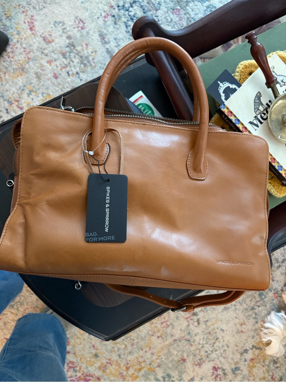 Spike & Sparrow crossbody in tan